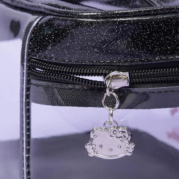 Hello Kitty Clear Makeup Cosmetic Travel Bag - Picture 4 of 5